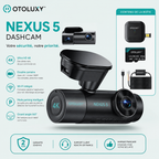 Otoluxy™ Nexus 5 – Dashcam Avant & Arrière 4K UHD avec Wi-Fi et Vision Nocturne